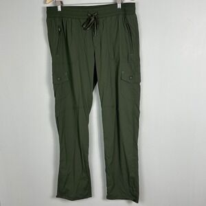 LL‎ Bean Vista Camp Straight Leg Pants Green Womens Sz Large Style 292741 Hiking